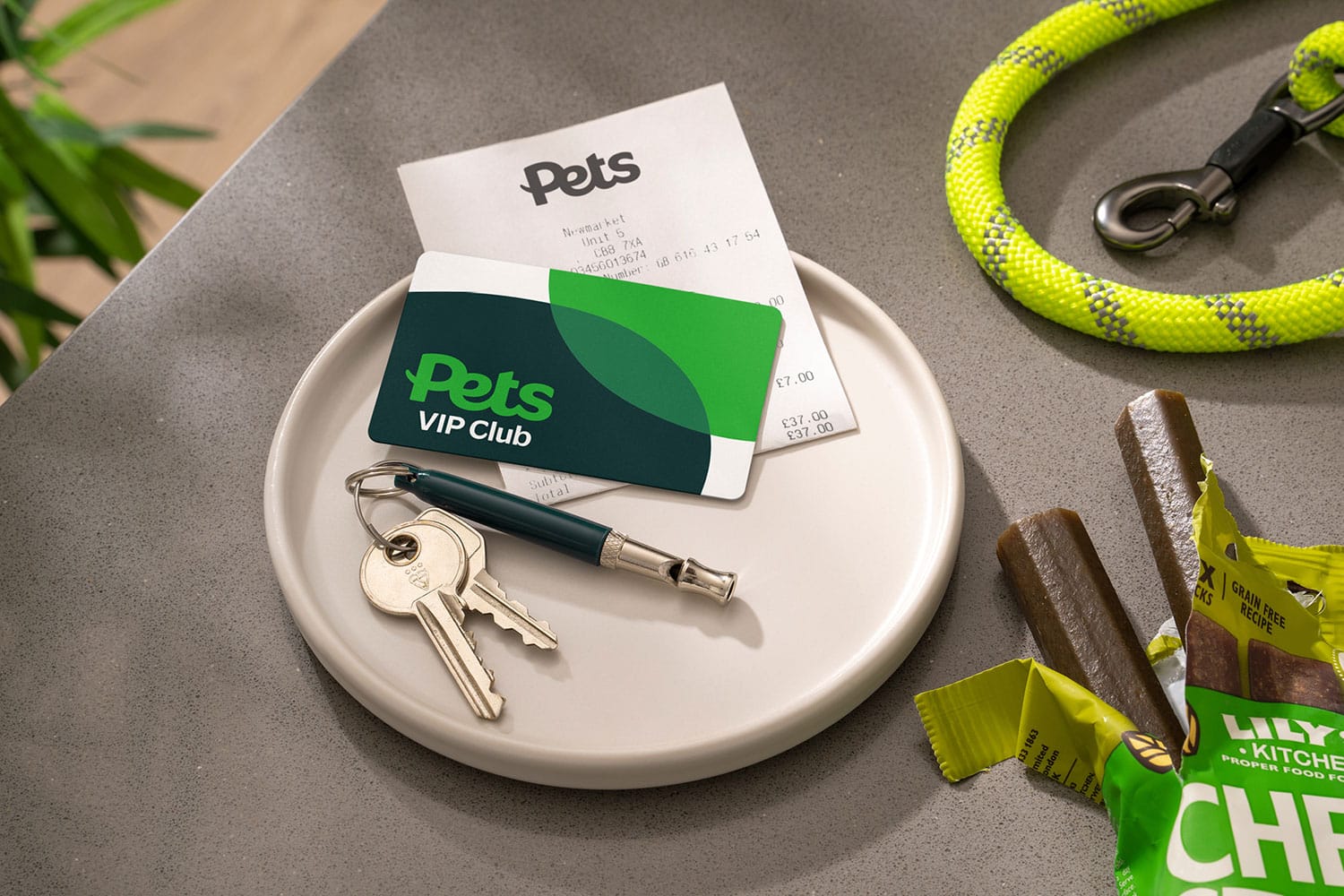 pets keys receipt