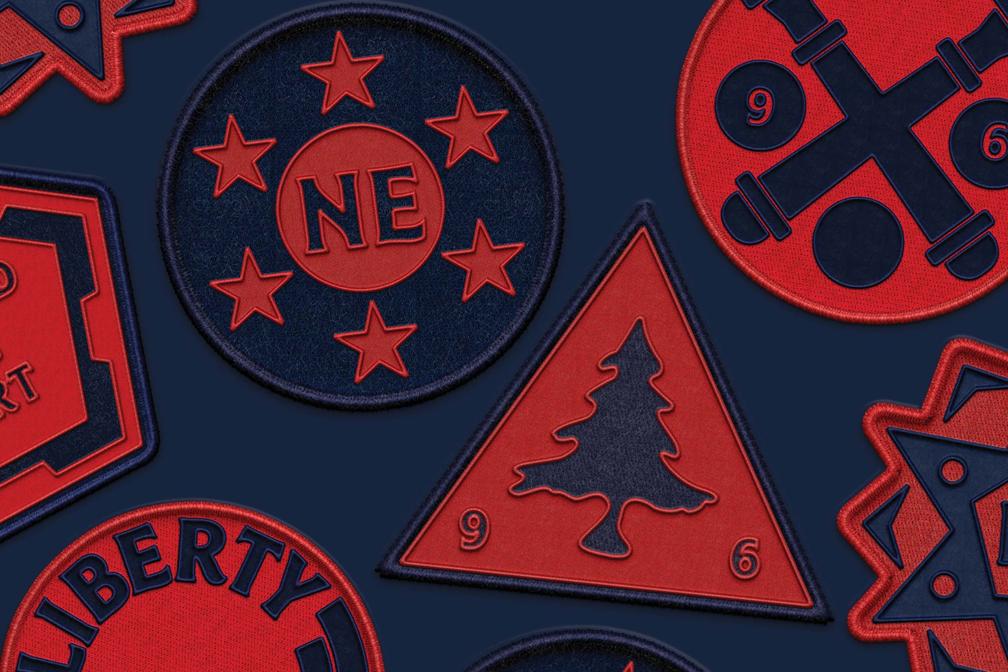 jkr new england patches