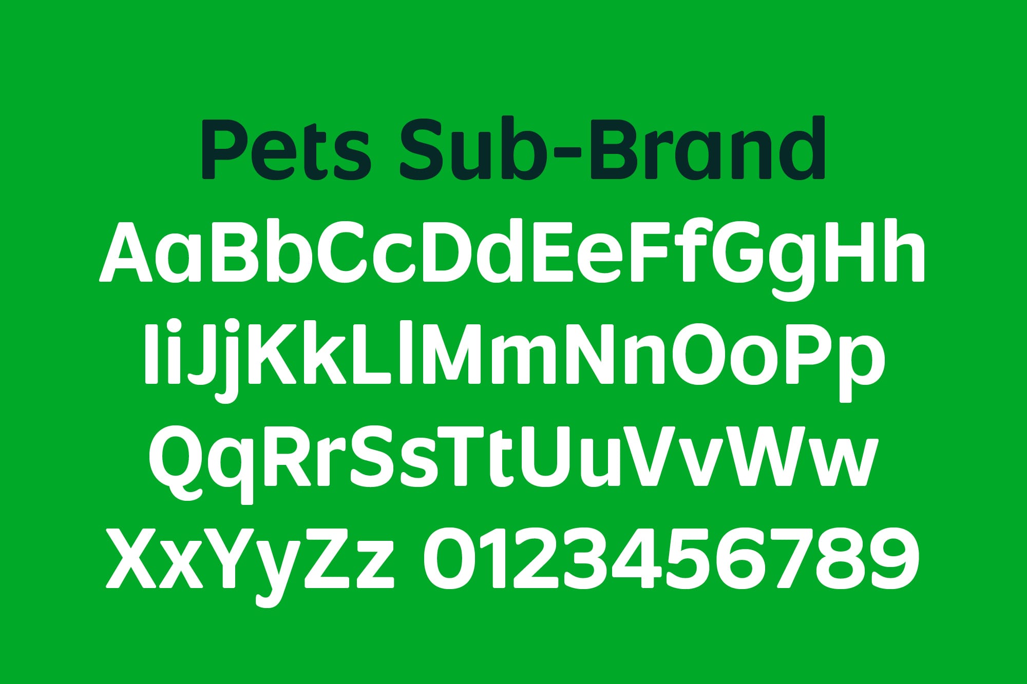 pets sub brand specimen