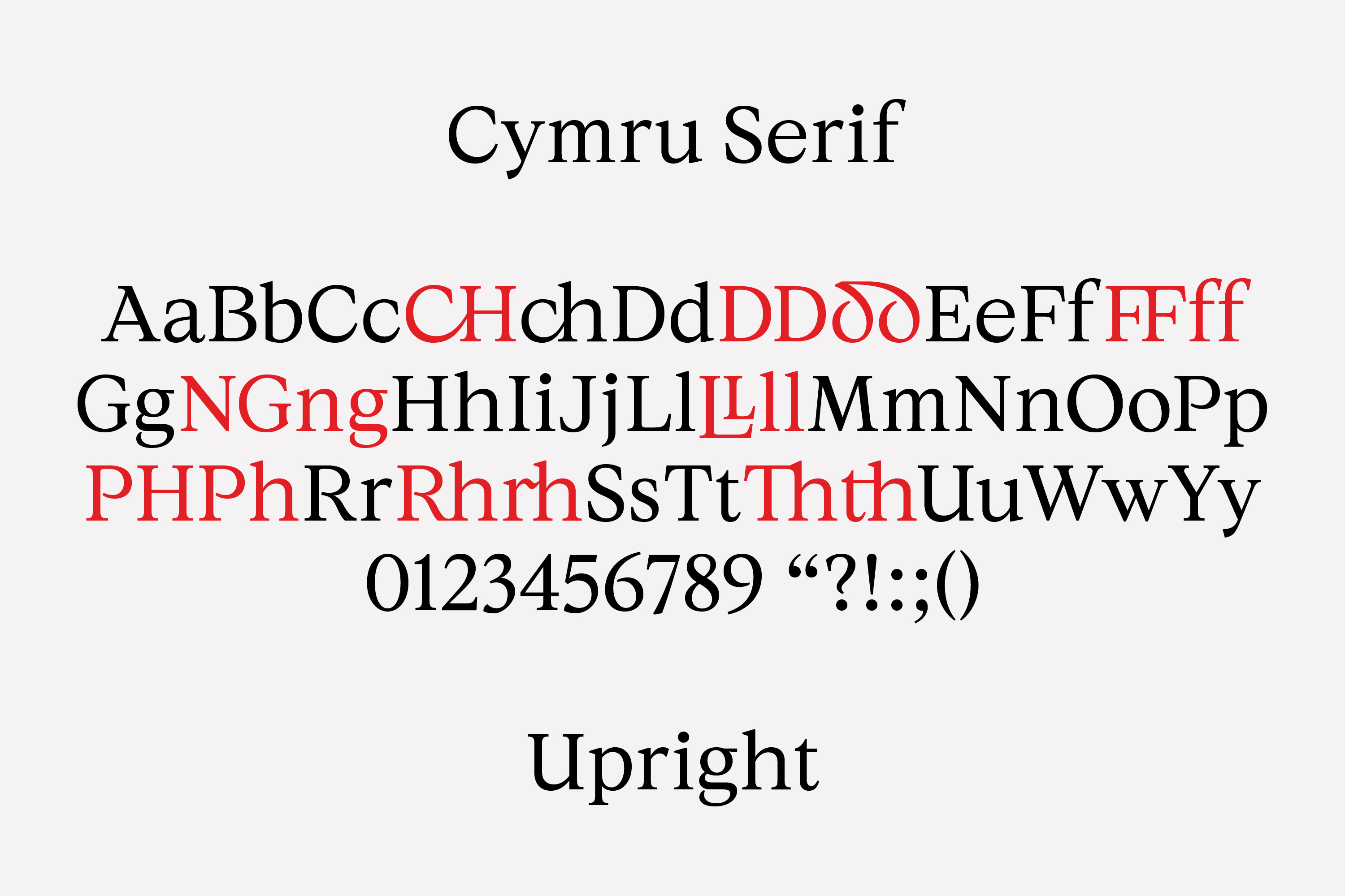 cymru serif upright